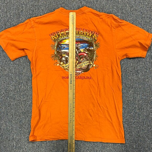 Harley Kitty Hawk NC Sz L Pocket T Shirt - Picture 8 of 9